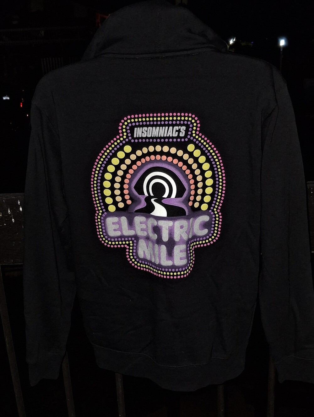 NWOT EDC INSOMNIAC ELECTRIC MILE TECHNO Music Zip Up Hoodie Size Small